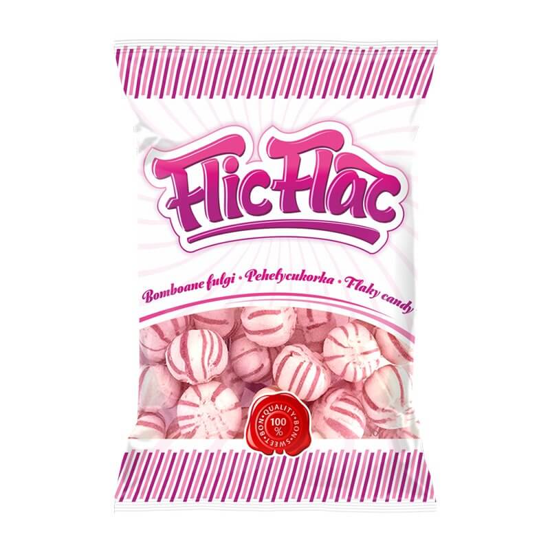 Bomboane Fulgi FlicFlac cu Aroma de Fructe de Padure 70g
