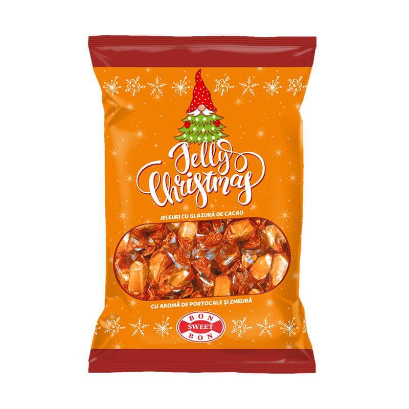Bomboane de Pom Jeleuri cu Glazura de Cacao si cu Aroma Portocale-Zmeura 300g