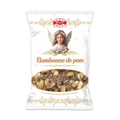 Bomboane de Pom cu Aroma de Cacao-Rom si Caramel 300g