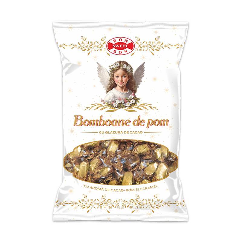 Bomboane de Pom cu Aroma de Cacao-Rom si Caramel 300g