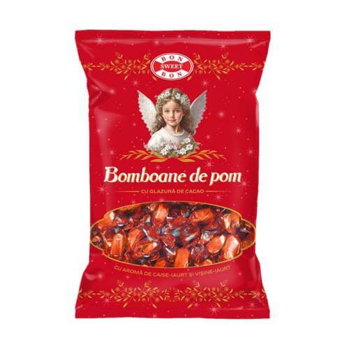 Bomboane de Pom cu Aroma de Caise-Iaurt si Visine-Iaurt 300g