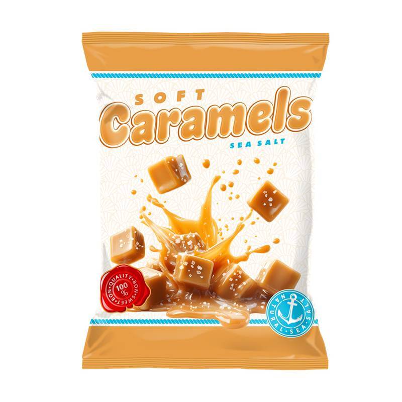 Caramele cu Aroma de Lapte si Sare de Mare 80g